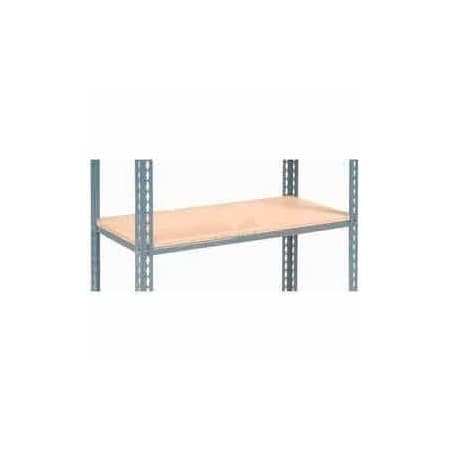Global Equipment Additional Shelf Level Boltless Wood Deck 48"W x 24"D - Gray 717113